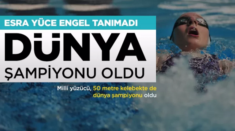 Paralimpik mili yüzücü Esra Yüce dünya şampiyonu oldu